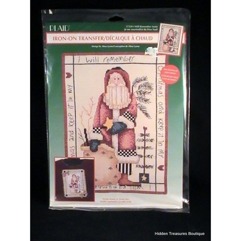 I Will Remember Santa Iron On Transfer by Plaid Enterprises‎ Inc #57329